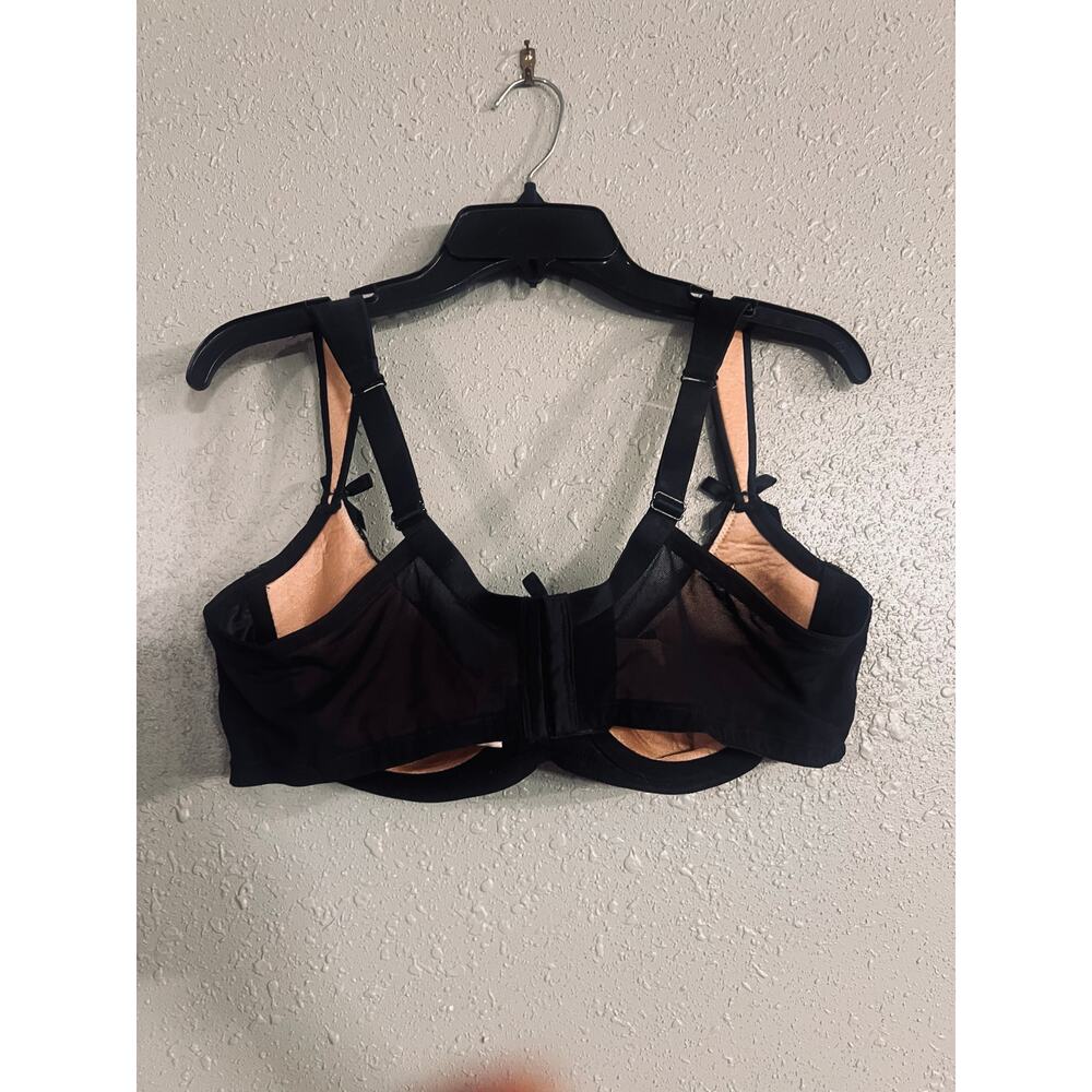 NWOT Lane Bryant Seriously Sexy Womens Bra 42DD Cupless Black & Beige Lace Sheer - Picture 8 of 9